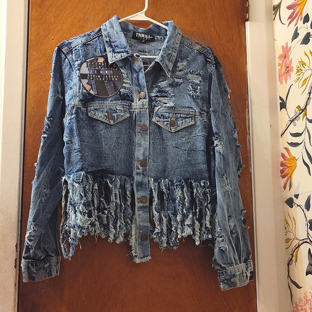 Thrill Jeans Denim Jacket (Size 2X)